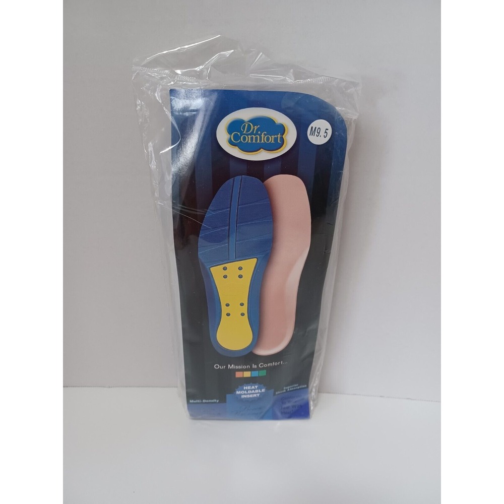Dr Comfort Men's Heat Moldable Inserts ‎ M9.5 For Diabetes & Arthritis NEW